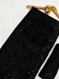 Bollywood Inspired Heavy Georgette Sequins Embroidery Black Saree