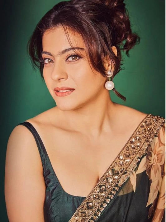 Kajol Inspired Georgette Floral Printed Saree With Unstitched Blouse Piece-70963780157521