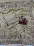 Bollywood Inspired Soft Crunchy Silk Saree with Katdana & Sequin Work