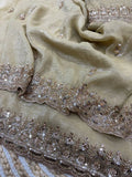 Bollywood Inspired Soft Crunchy Silk Saree with Katdana & Sequin Work