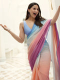 Alia Inspired Georgette Multi-Colour Saree