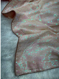 Rhea Inspired Baby Pink Full Sequins Saree