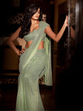 Shweta Inspired Shimmering Pista Sequin Saree