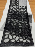 Bollywood Inspired Black Butterfly Net Sequins Saree