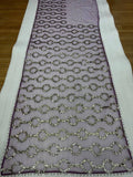 Bollywood-Inspired Designer Purple Soft Net Saree with Sequin & Bead Embroidery