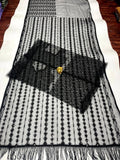 Bollywood Inspired Shimmery Black Net Saree with Sequins