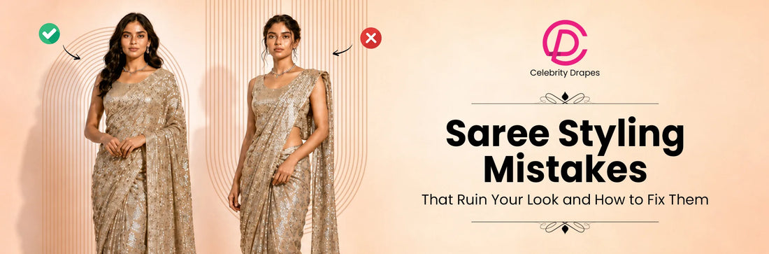 Saree Styling Mistakes That Ruin Your Look and How to Fix Them