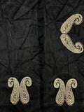Bollywood Inspired Soft Rangoli Silk Black Saree with Beautiful Zari Embroidery