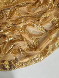 Bollywood Inspired Gold Butterfly Net Sequins Saree with Unstiched Blouse