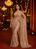 Bollywood Inspired Heavy Georgette Sequins Saree | Available in 6 Colours-2  Celebrity Drapes