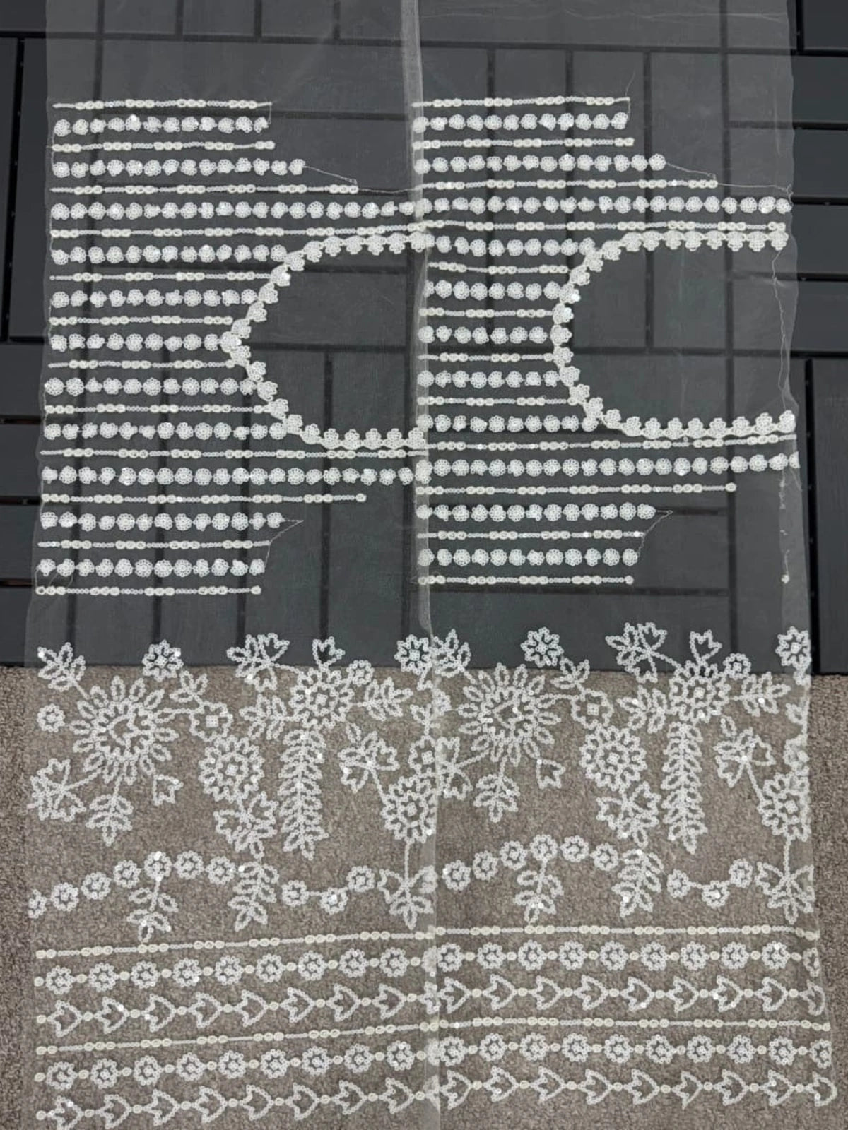 Bollywood Inspired Designer Fancy White Net Saree-70480797925457