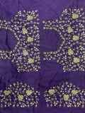 Bollywood-Inspired Purple Saree with Rich Gold Work