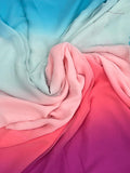 Alia Inspired Georgette Multi-Colour Saree-4  Celebrity Drapes