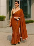 Cotton Saree with Embroidered Floral Blouse | Subtle Shine & Everyday Elegance-2  Celebrity Drapes