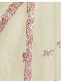 Bollywood-Inspired Cream Net Embellished Saree for Women
