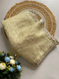 Bollywood Inspired Organza Real Mirror Work Saree with Free Size Blouse