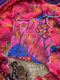Rashi Inspired Multi-Color Tebby Silk Saree with Delicate Pearl Work Border