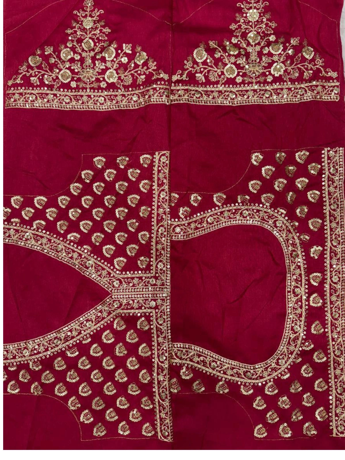 Soft Pink Saree with Delicate Golden Motifs and Embroidered Maroon Border-67269294162001