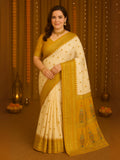 Temple Silk Traditional Designer Saree | Perfect for Festive Wear and Durga Puja Celebrations | Available in 6 Colours-3  Celebrity Drapes