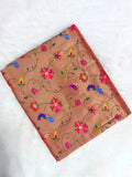 Brocket Paithani Saree with Muniya Border, Meenakari Butta and Heavy Zari - Multicolor-2  Celebrity Drapes