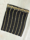Karishma Inspired Black Georgette Sequins Embroidery Saree-4  Celebrity Drapes
