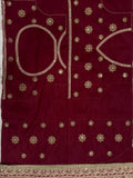 Kajol Inspired Red and Golden Designer Festive Saree
