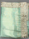 Bollywood Inspired Premium Kanjivaram Pista Silk Saree