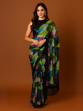 Karishma Inspired Sequins Multicolor Saree with Lace Border-2  Celebrity Drapes