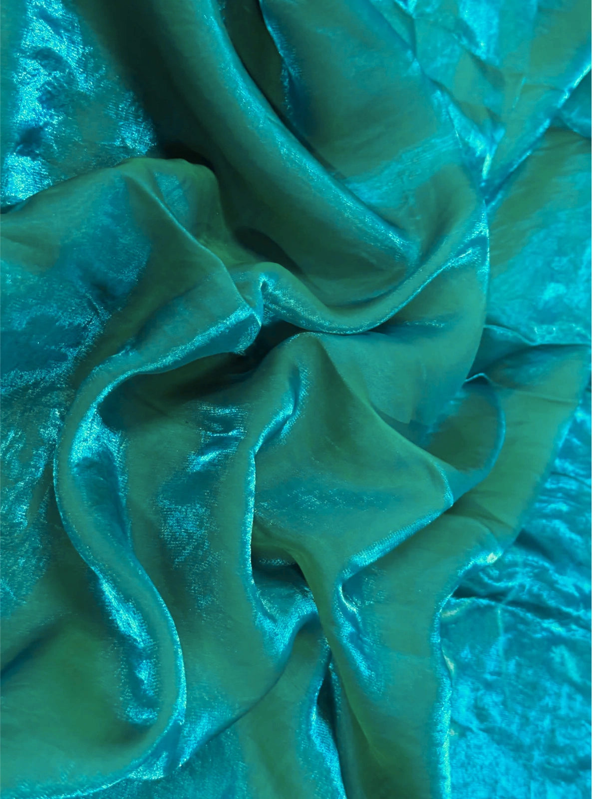 Bollywood Inspired Turquoise Plain Linen Saree