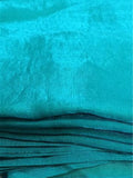 Bollywood Inspired Turquoise Plain Linen Saree