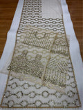 Bollywood-Inspired Designer Beige Soft Net Saree with Sequin & Bead Embroidery