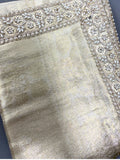Bollywood Inspired Premium Kanjivaram Beige Silk Saree