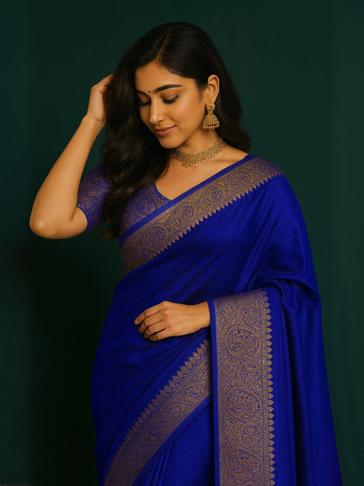 Bollywood Inspired Banarasi Handloom Zari Border Silk Saree | Available in 3 Colours-9  Celebrity Drapes