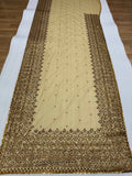 Bollywood Inspired Golden Soft Net Sequin Work Saree