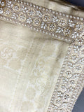 Bollywood Inspired Premium Kanjivaram Beige Silk Saree