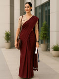 Cotton Saree with Embroidered Floral Blouse | Subtle Shine & Everyday Elegance-3  Celebrity Drapes