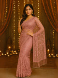 Bollywood Inspired Sequins Designer Net Saree | Available in 2 Colours-2  Celebrity Drapes