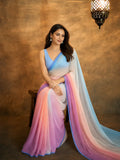 Alia Inspired Georgette Multi-Colour Saree