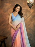 Alia Inspired Georgette Multi-Colour Saree
