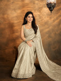 Bollywood Inspired Premium Kanjivaram Beige Silk Saree