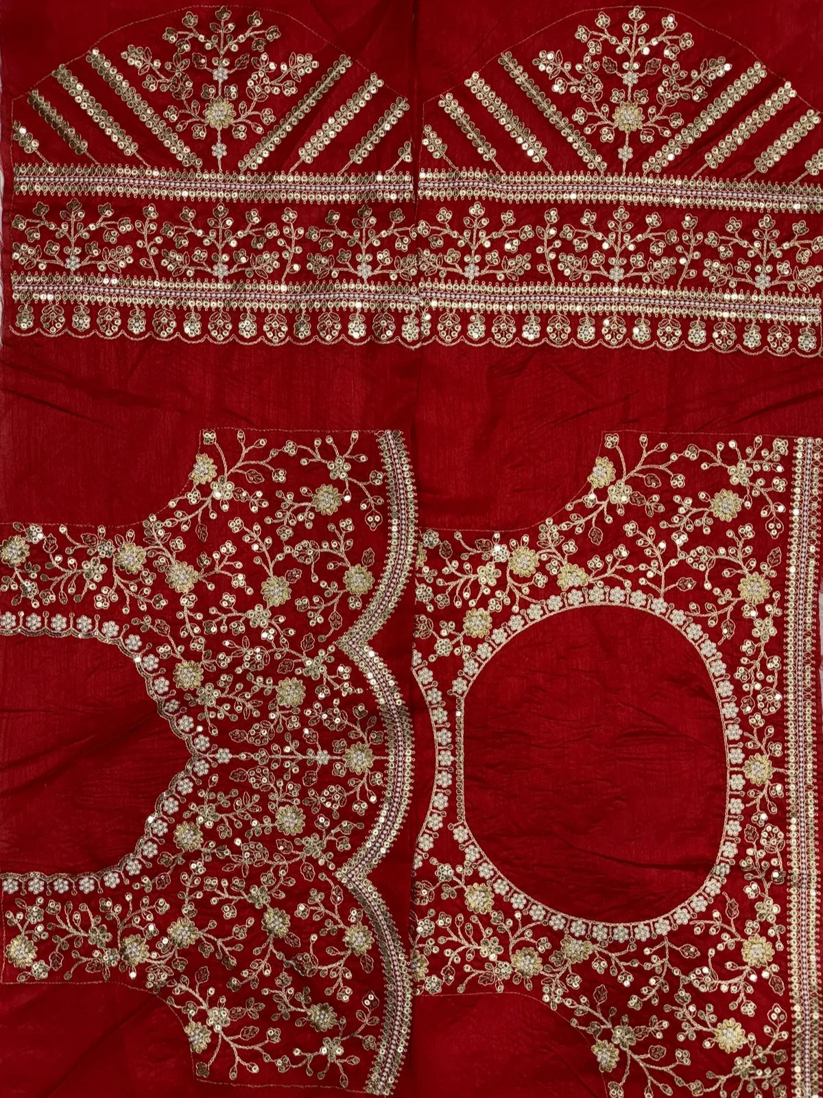 Bollywood Inspired Off-White Space Silk Saree with Delicate Embroidery-67827733528657