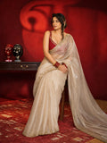 Bollywood Inspired Soft Jimmy Choo Saree with Katdana & Sequin Work