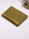 Bollywood Inspired Green Gold Dual Tone Plain Jimmy Choo Saree