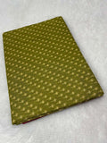 Soft Cotton Ikat Pattern Saree in Olive Green with Maroon Border-3  Celebrity Drapes