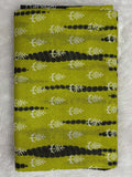 Soft Cotton Ikat Pattern Saree in Mustard Yellow and Black with White Print-2  Celebrity Drapes