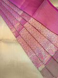 Rani Inspired  Banarasi Zari Gold and Pink Saree-4  Celebrity Drapes