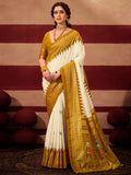 Temple Silk Traditional Designer Saree | Perfect for Festive Wear and Durga Puja Celebrations | Available in 6 Colours-4  Celebrity Drapes
