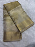 Nayanthara Inspired Kanjeevaram Tissue Saree with Golden Jacquard Borders-4  Celebrity Drapes