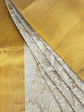 Nita Mam Inspired Banarasi Tissue Silk Zari Gold Saree-4  Celebrity Drapes
