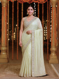 Bollywood Inspired Organza Saree with Real Mirror Work-2  Celebrity Drapes